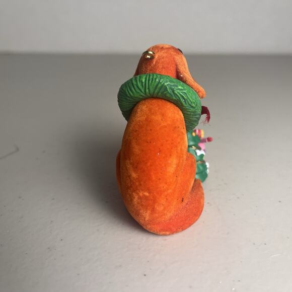 Vintage CLIFFORD The Big Red Dog Fuzzy Christmas Ornament Norman Bridwell 2000 - Picture 5 of 10